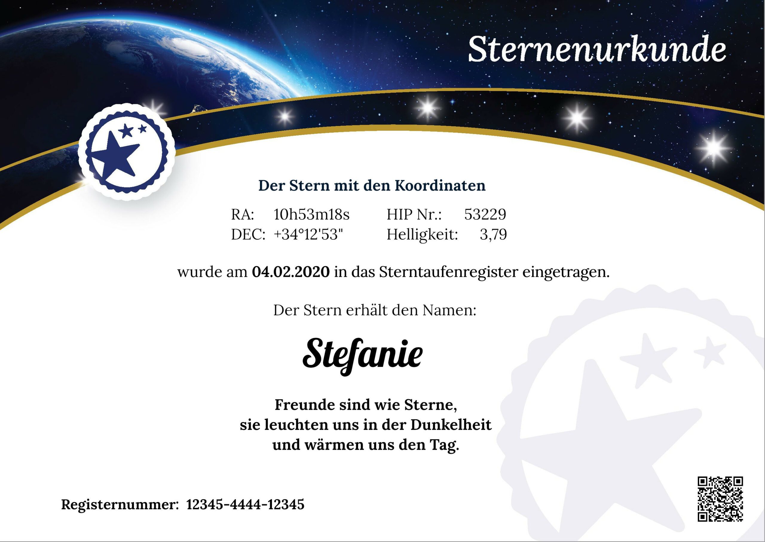 Certificato Terra