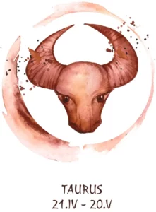 Un simbolo del toro dipinto a mano