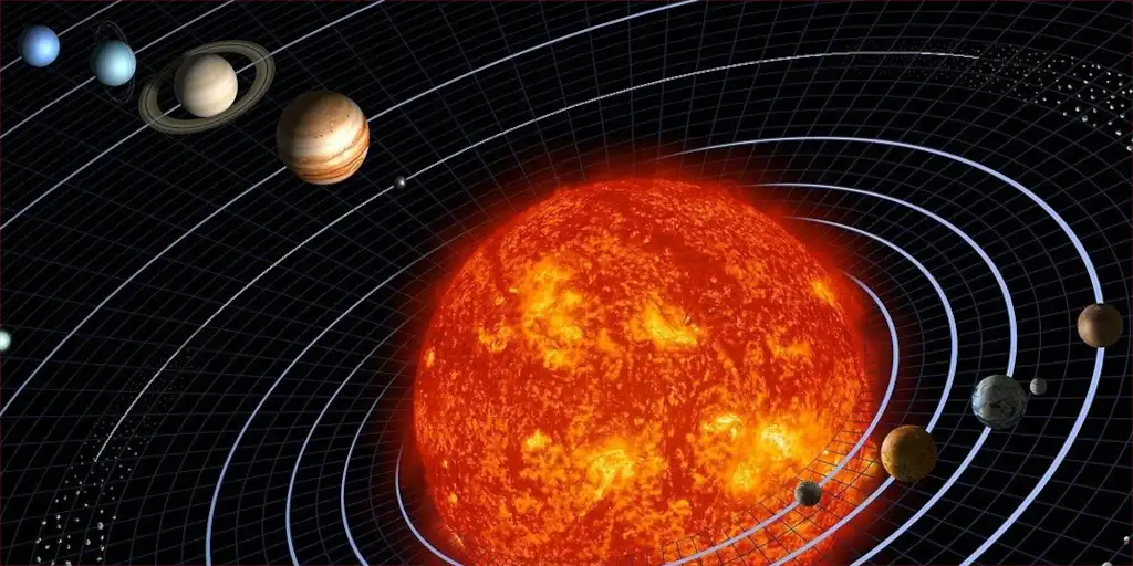 Rappresentazione dei pianeti del sistema solare
